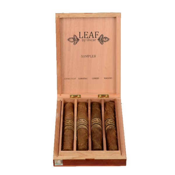 Leaf by Oscar Valladares 4-Cigar Sampler Toro 6 x 54 – подаръчен комплект с 4 броя пури - ИЗЧЕРПАНИ