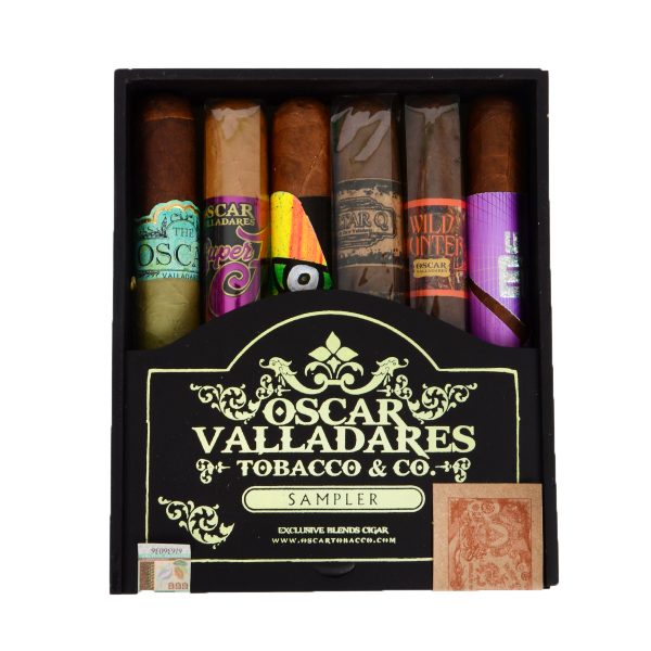 Oscar Valladares 6-Cigar Variety Sampler Toro – подаръчен комплект с 6 броя пури