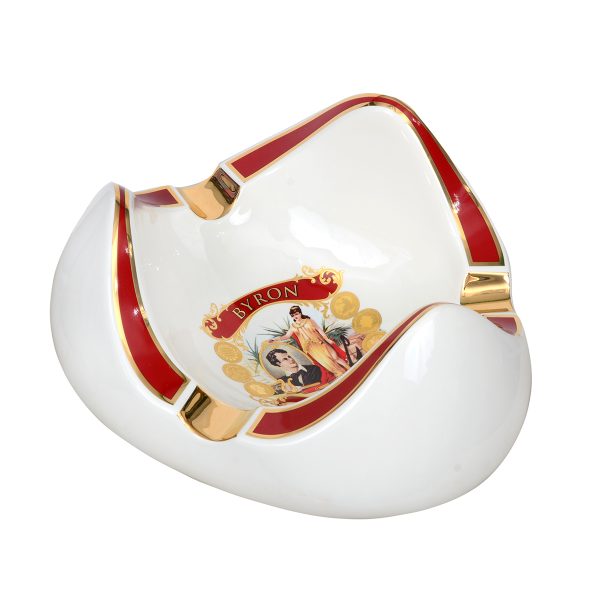 Пепелник за пури Byron Limited Edition Tulip - бял